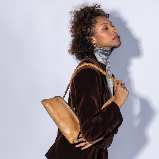 Alba Frame Small Shoulder In Buffed Leather
