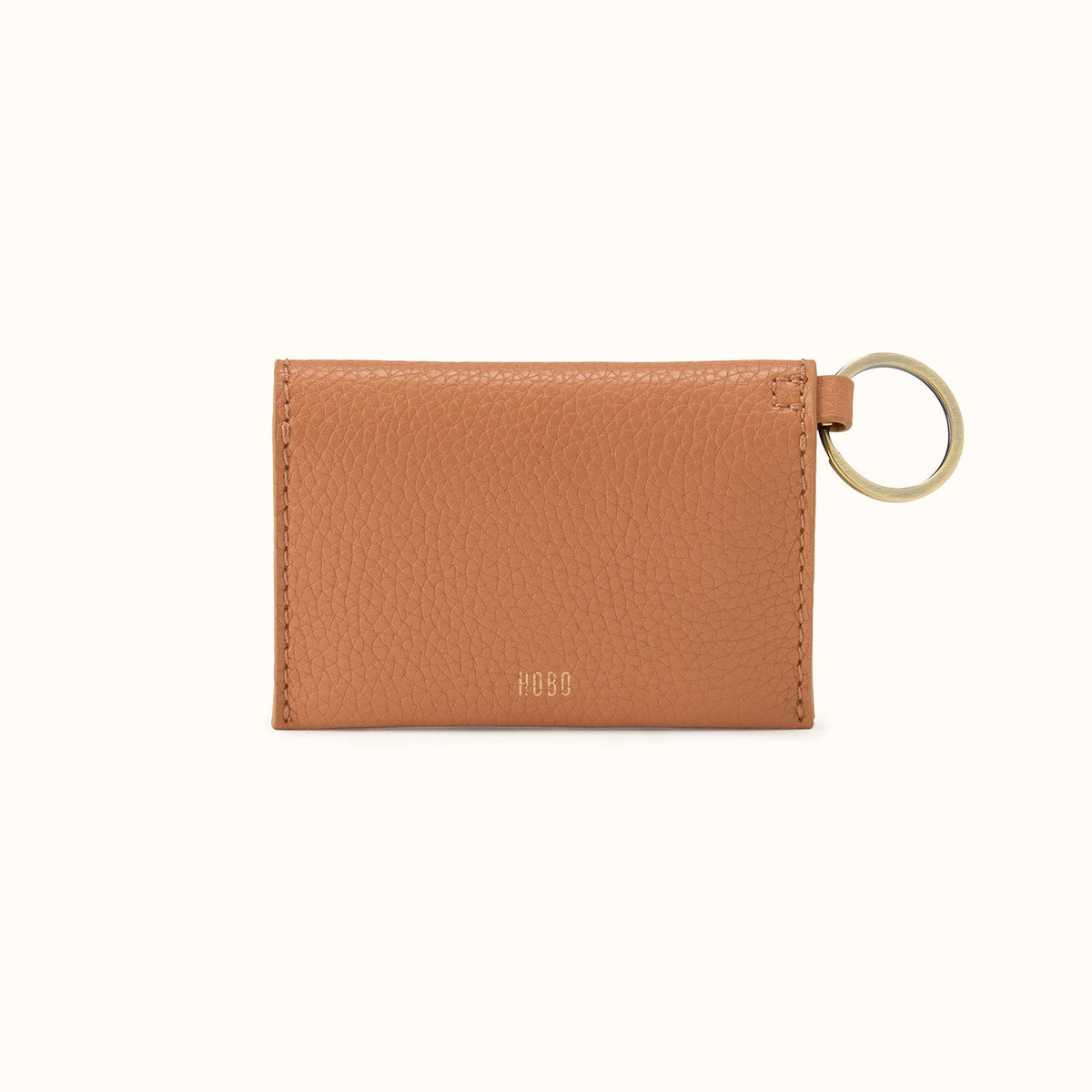 Vida Card Case In Micro Pebbled Leather