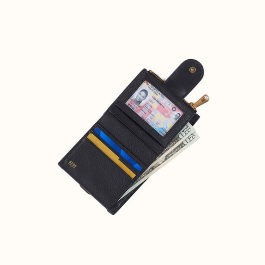 Dunn Mini Wallet In Pebbled Leather