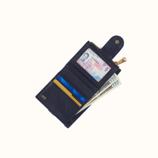 Dunn Mini Wallet In Pebbled Leather