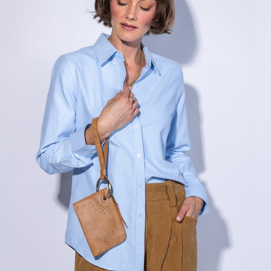 Jett Cc Wristlet In Buffed Leather