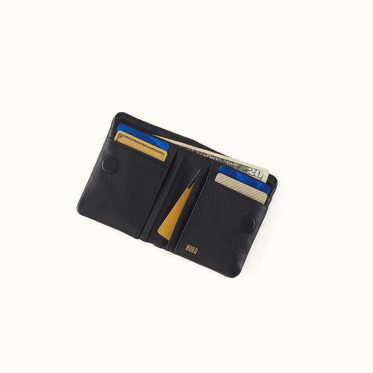 Lumen Mini Wallet In Pebbled Leather