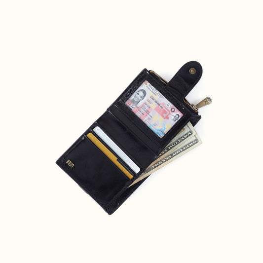Dunn Mini Wallet In Polished Leather