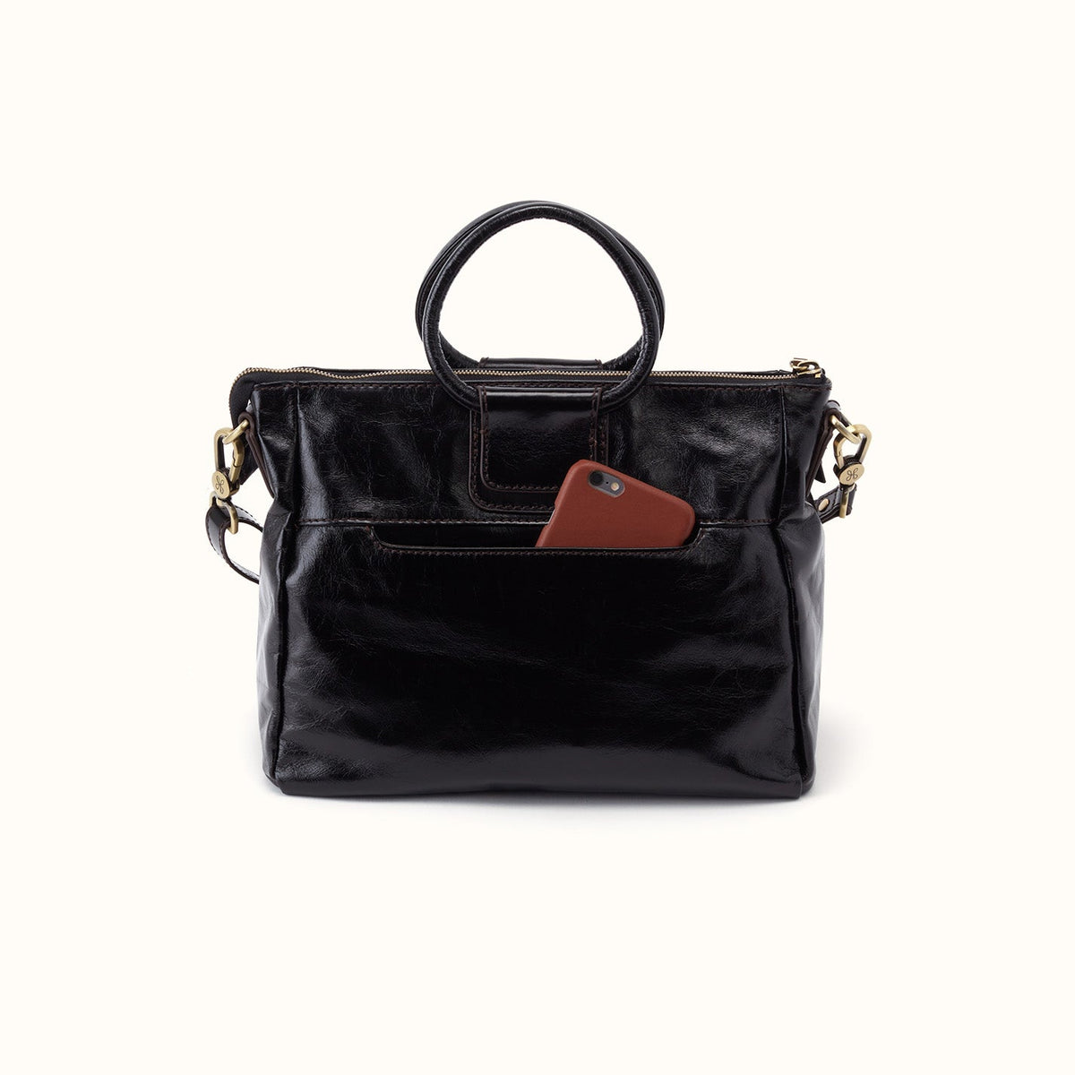 Sheila Medium Satchel In Polished Leather