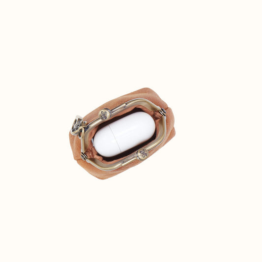 Run Frame Pouch In Buffed Leather