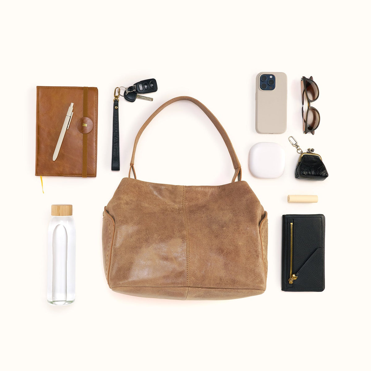 Seneca Shoulder Bag In Buffed Leather
