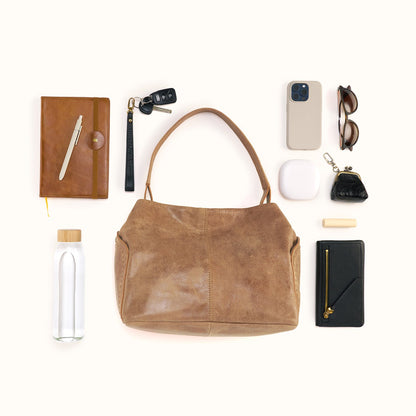 Seneca Shoulder Bag In Buffed Leather