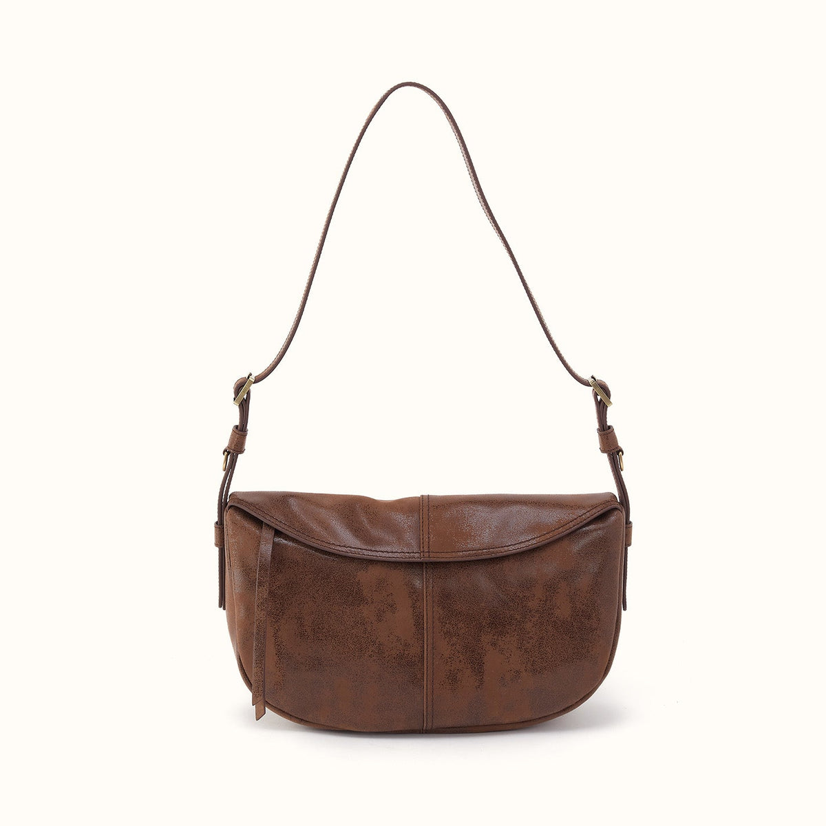 Contour Shoulder Crossbody In Buffed Leather