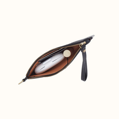 Vida Small Pouch In Micro Pebbled Leather
