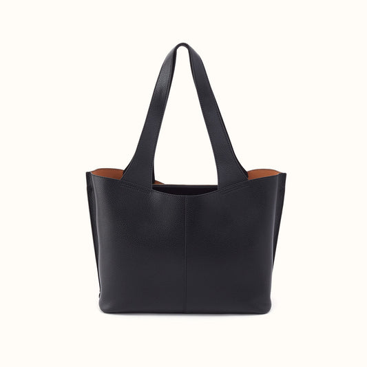 Vida Tote In Micro Pebbled Leather