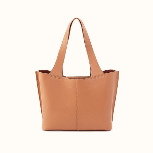 Vida Tote In Micro Pebbled Leather