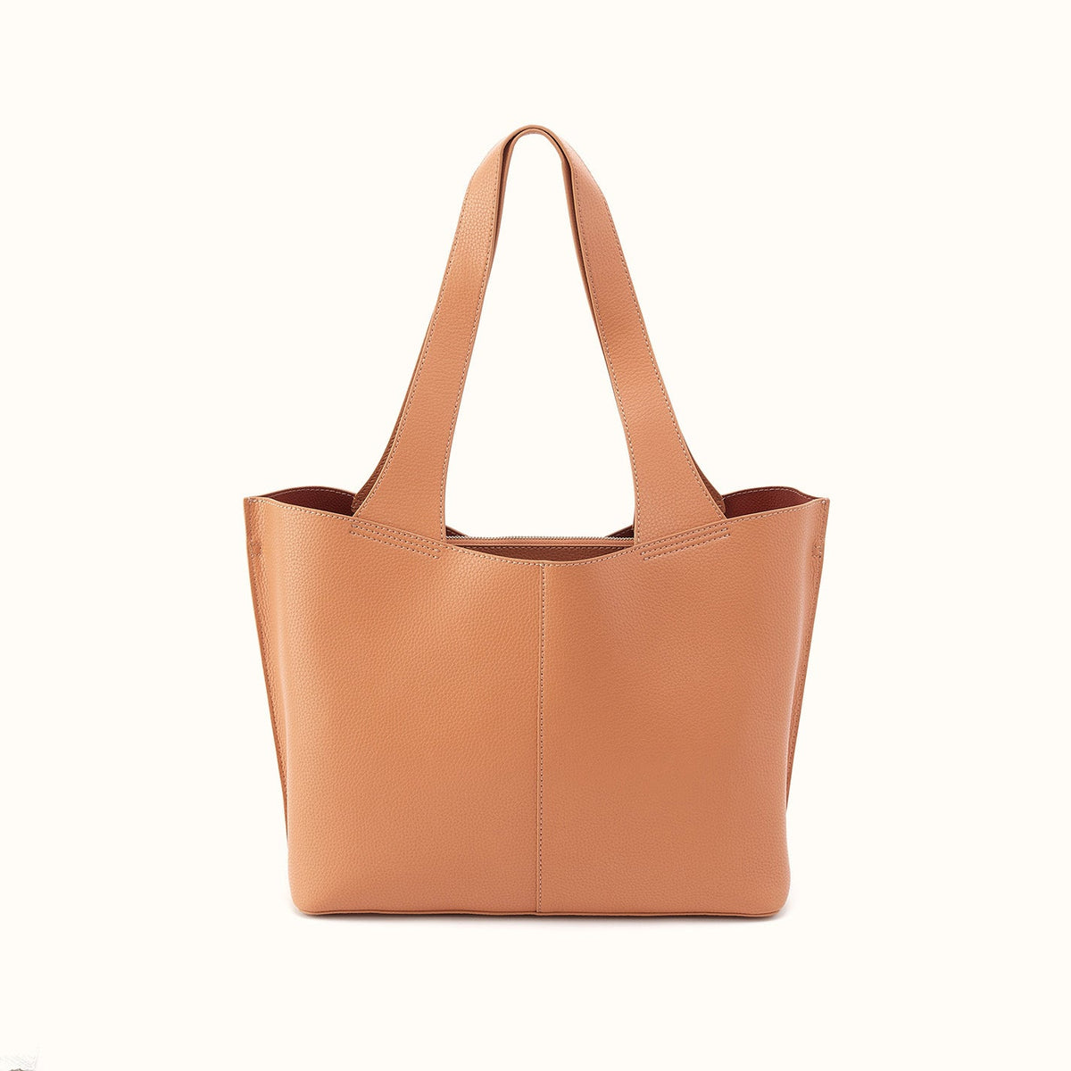 Vida Tote In Micro Pebbled Leather