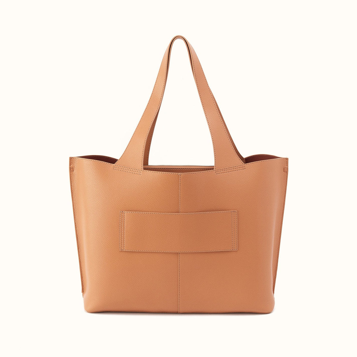 Vida Large Tote In Micro Pebbled Leather
