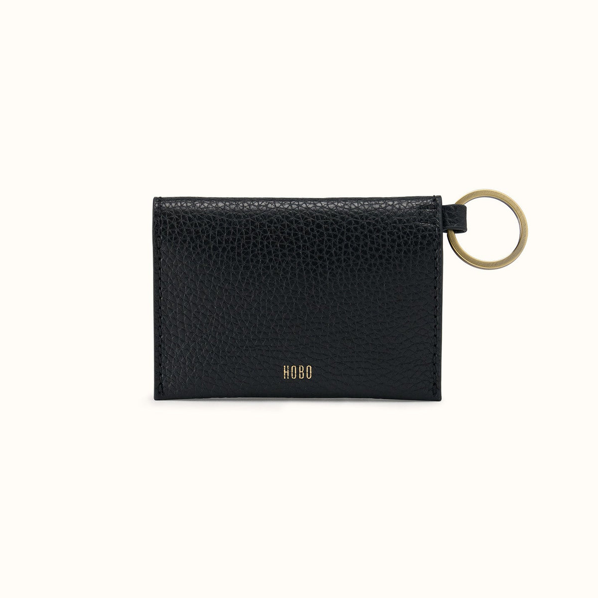 Vida Card Case In Micro Pebbled Leather