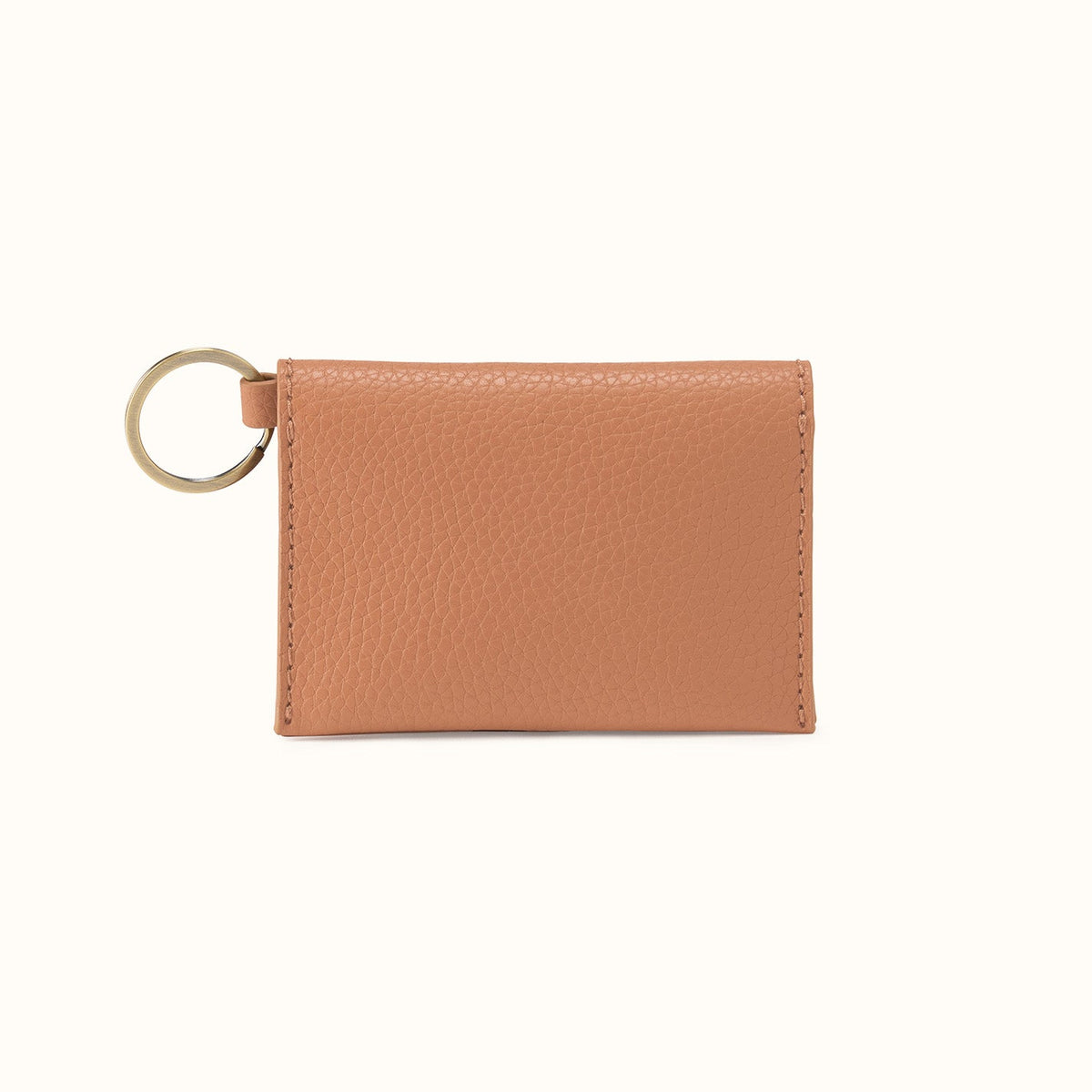 Vida Card Case In Micro Pebbled Leather
