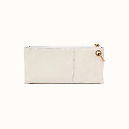 Vida Wristlet in Pebbled Leather - Coastal Cloud