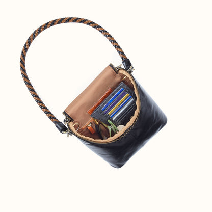 Fern Duo Crossbody In Polished Leather