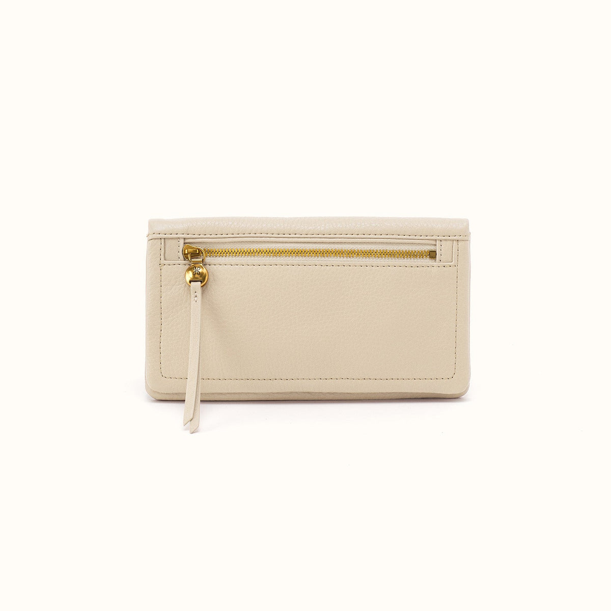 Lumen Continental Wallet In Pebbled Leather - Birch- FOL