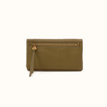 Lumen Continental Wallet In Pebbled Leather - Sunlit Sage- FOL