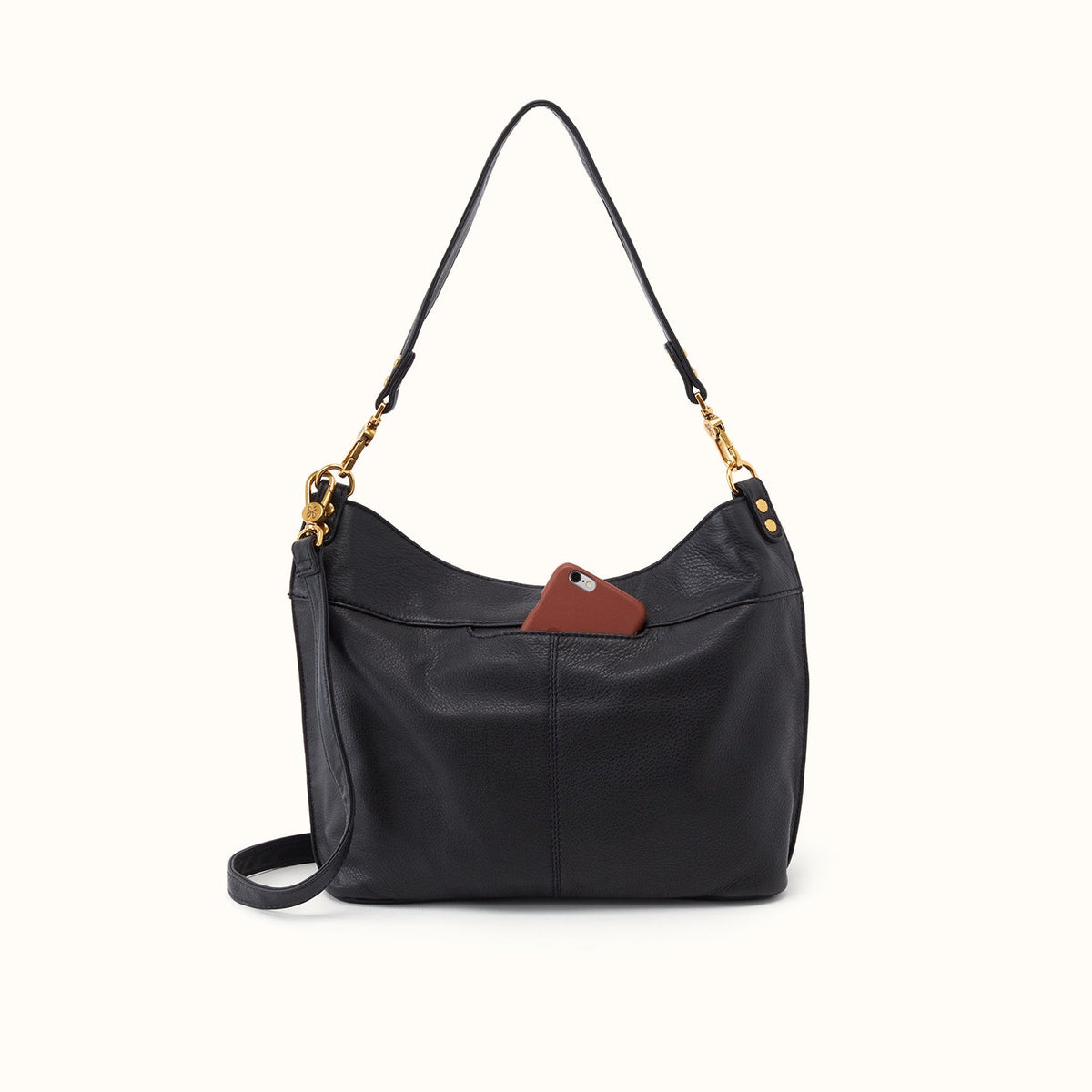 Pier Shoulder Bag In Pebbled Leather