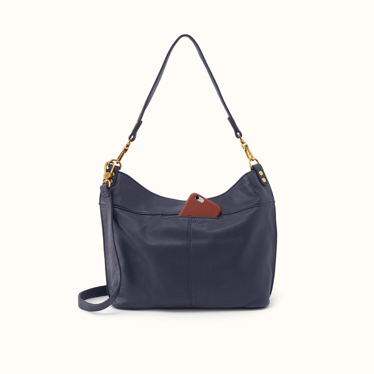 Pier Shoulder Bag In Pebbled Leather
