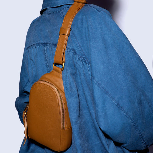 Fern Sling In Pebbled Leather