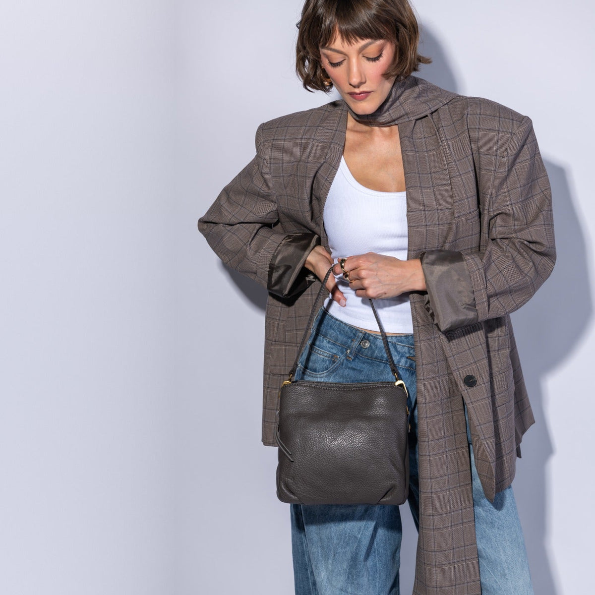 Starr Convertible Shoulder In Pebbled Leather - Hearthstone