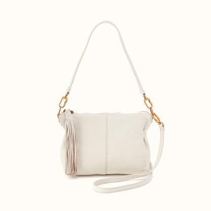 Kori Crossbody Shoulder in Pebbled Leather - Coastal Cloud- FOL