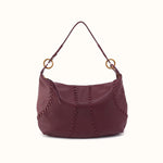 Opal Shoulder in Pebbled Leather - Mulberry Glaze