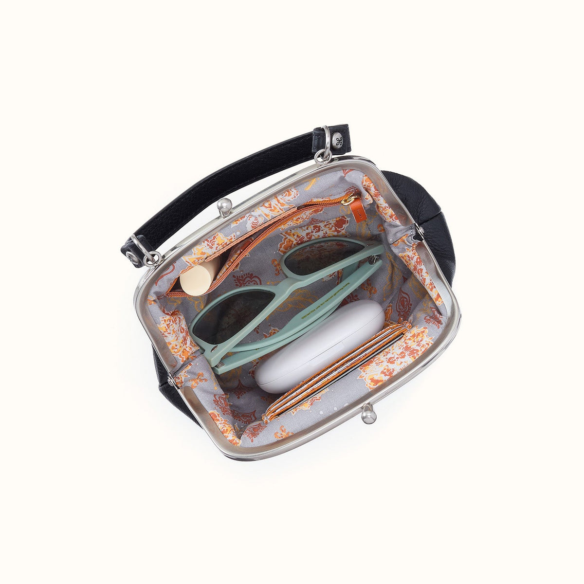 Alba Frame Crossbody In Pebbled Leather