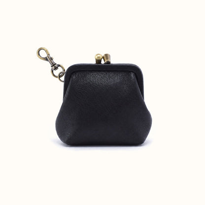 Alba Frame Clip Pouch In Pebbled Leather