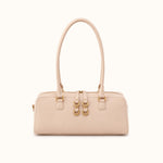 Sadie Satchel in Pebbled Leather - Stonewash