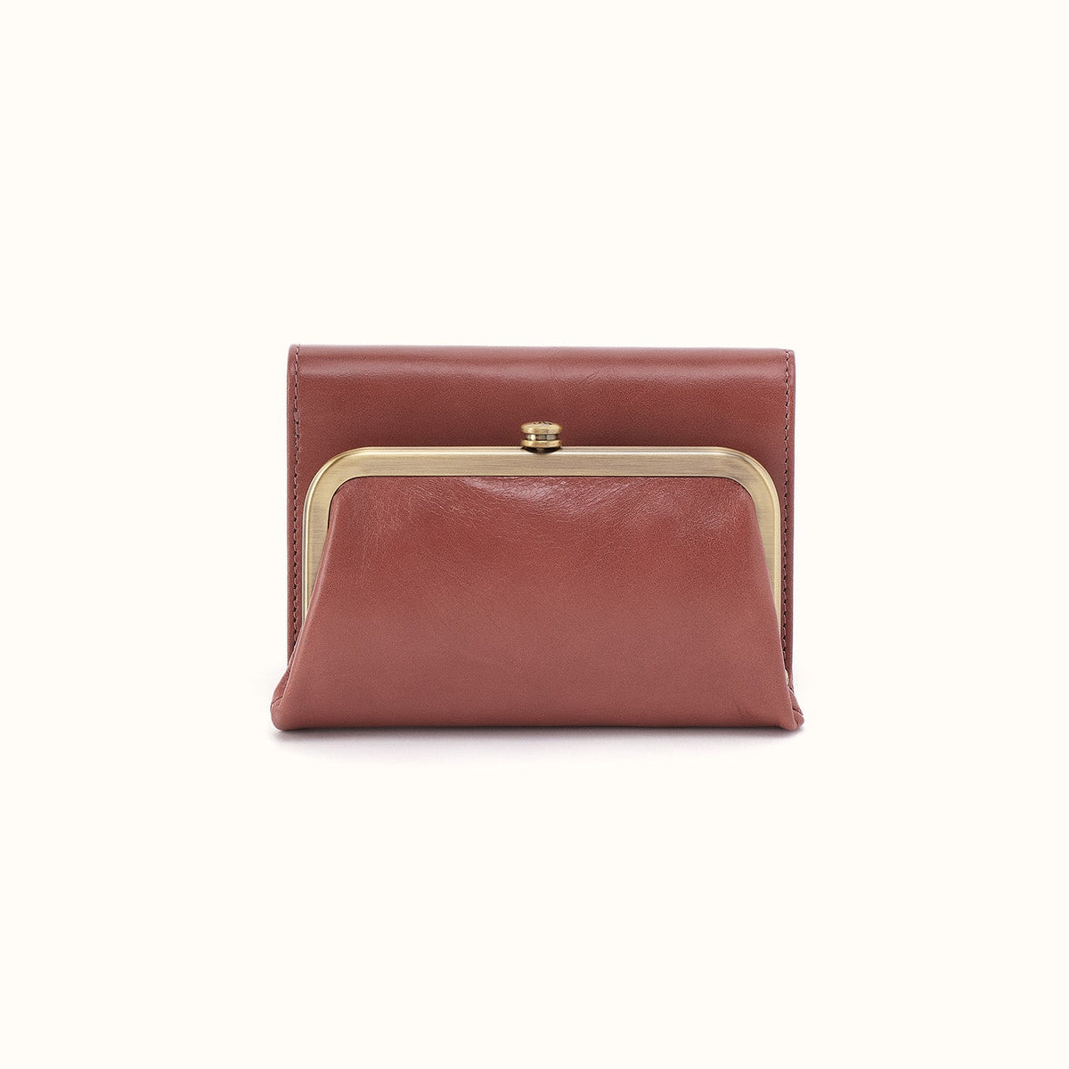 Robin Compact Wallet In Polished Leather