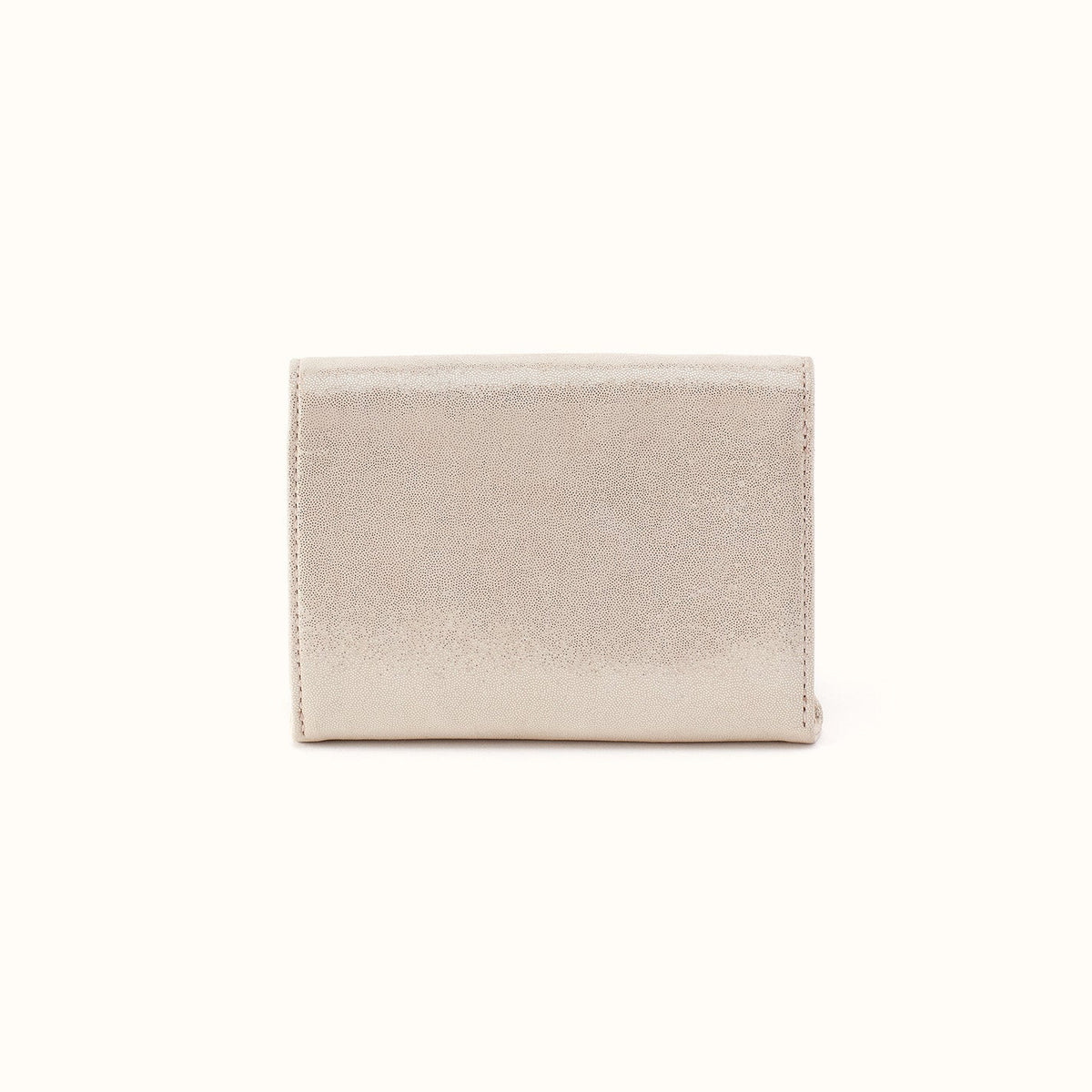 Robin Compact Wallet In Metallic Leather