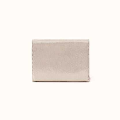 Robin Compact Wallet In Metallic Leather