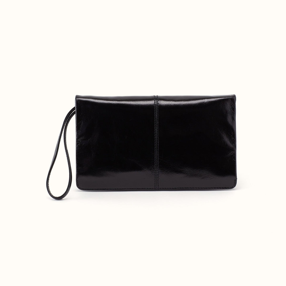 Evolve Wristlet In Polished Leather