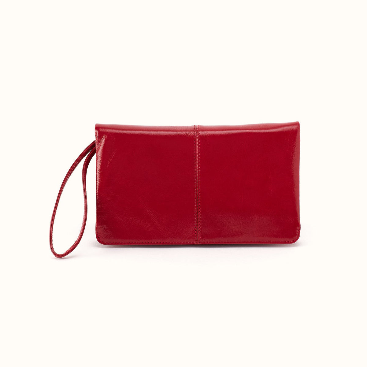Evolve Wristlet In Polished Leather