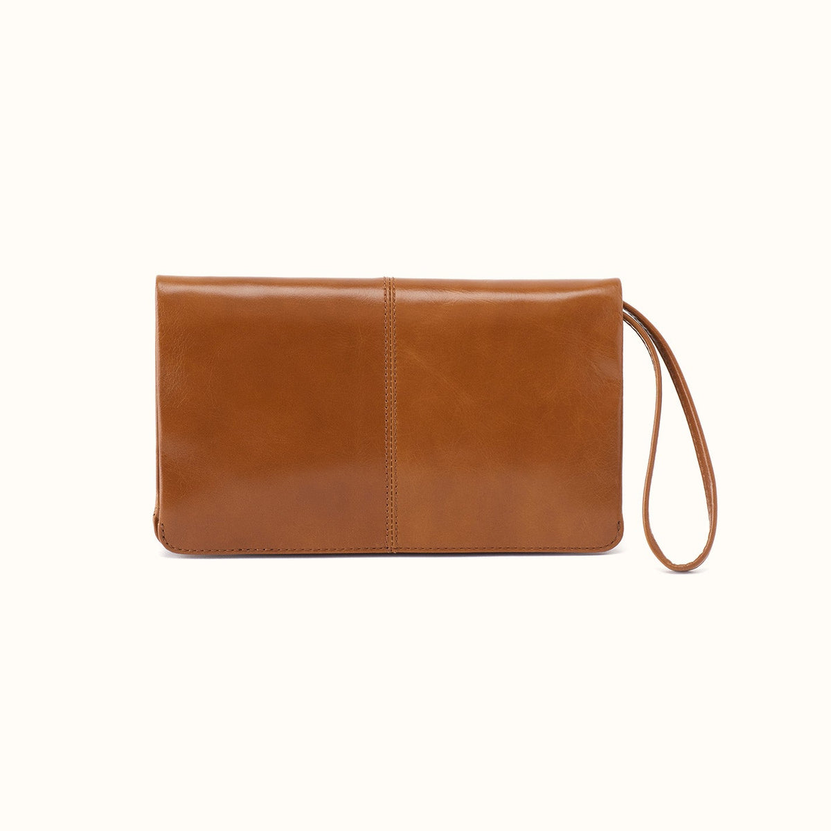Evolve Wristlet In Polished Leather