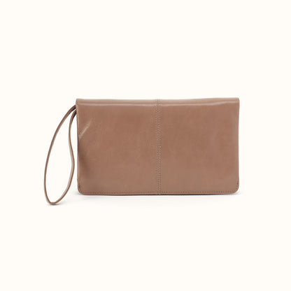 Evolve Wristlet In Polished Leather