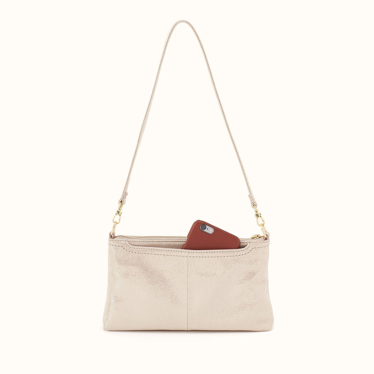 Darcy Crossbody In Metallic Leather