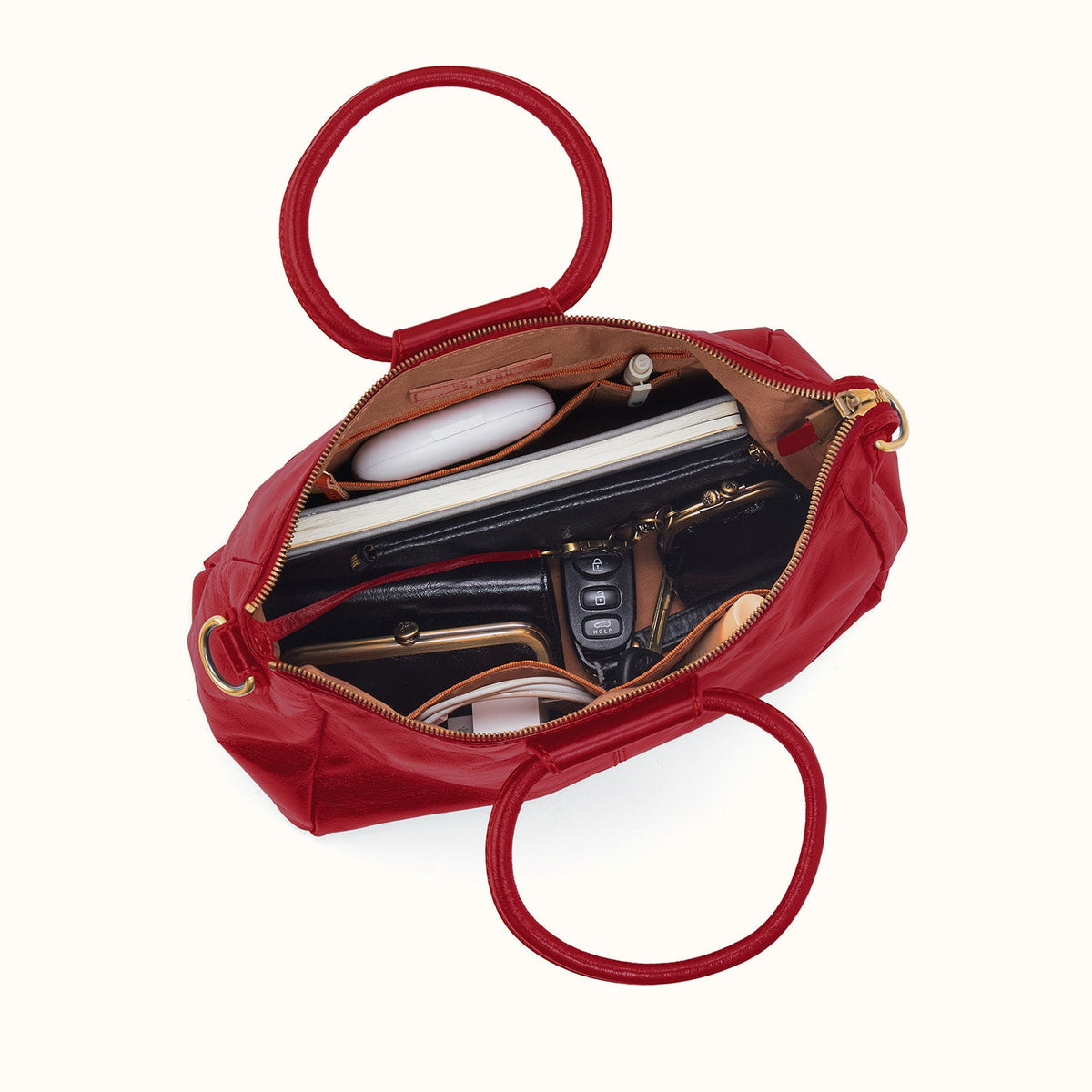 Sheila Medium Satchel In Polished Leather