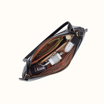 Scottie Slim Shoulder In Polished Leather