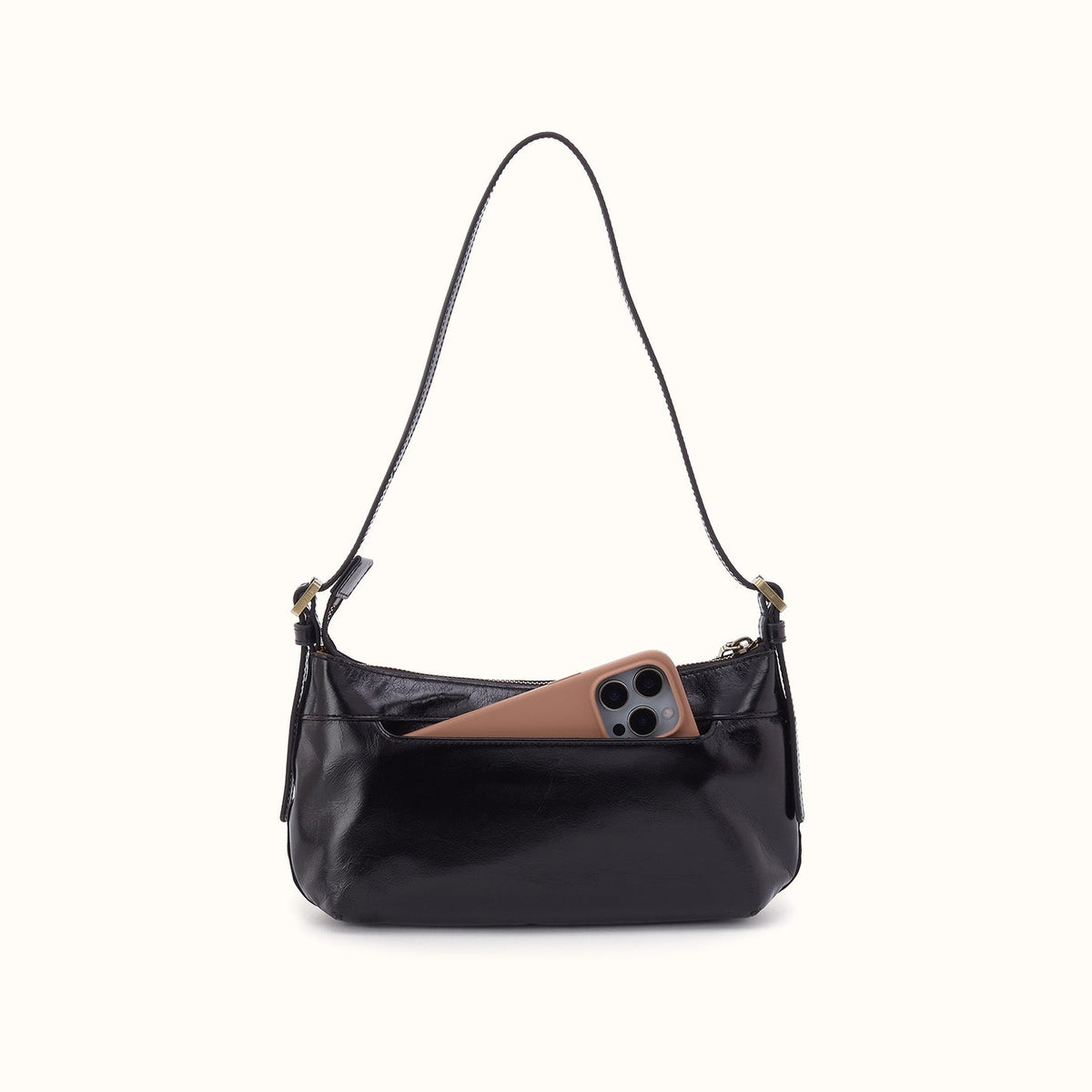 Scottie Slim Shoulder In Polished Leather