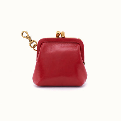 Alba Frame Clip Pouch In Polished Leather