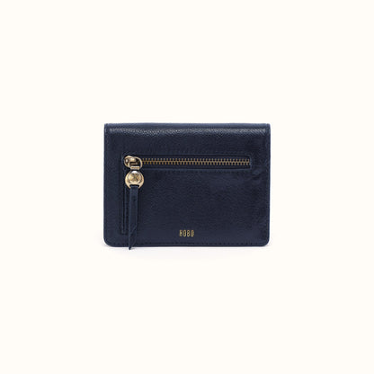 Hutton Small Wallet In Micrograin Leather