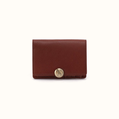 Hutton Small Wallet In Micrograin Leather